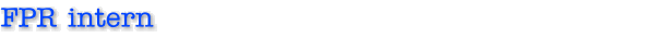 FPR intern